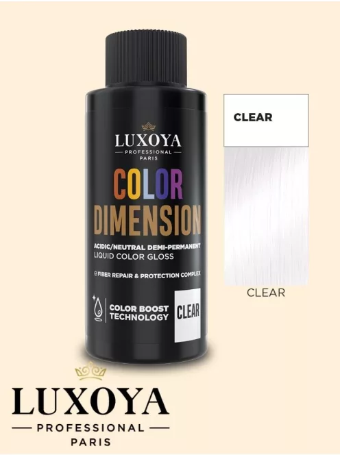 COLOR DIMENSION - Ápoló és ragyogást fokozó hajszínező Clear - 60ml
