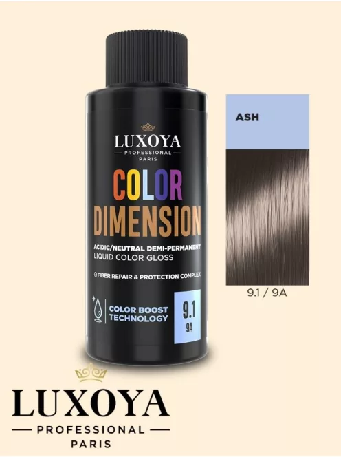 COLOR DIMENSION - Ápoló és ragyogást fokozó hajszínező 9.1/9A - 60ml