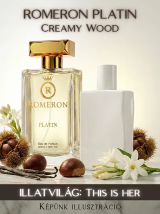 Romeron Platin – Creamy Wood | Női Eau de Parfum 50 ml