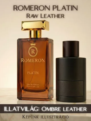 Romeron Platin – Raw Leather | Unisex Eau de Parfum 50 ml