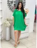   Lenge fazonú, hátán nyitott, pántos, nem rugalmas anyagú ruha. (S-XL méretre ajánljuk.)