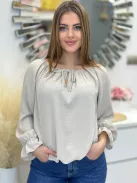 Vállra lehúzható blúz
