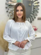 Vállra lehúzható blúz