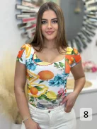 Mintás body,