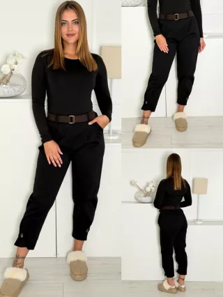 Mom fit nadrág övvel