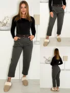 Mom fit nadrág övvel