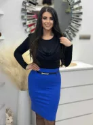 Elegáns szoknya övvel