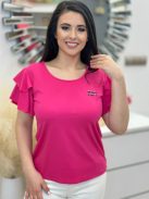 Fodros vállú felső