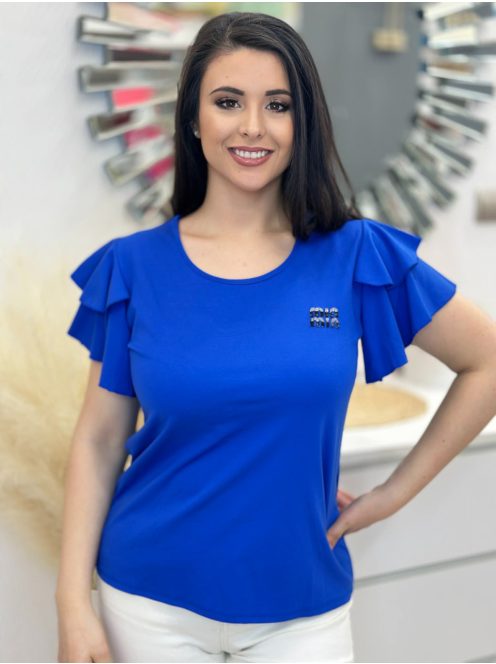 Fodros vállú felső