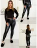 Fenékformáló, műbőr leggings