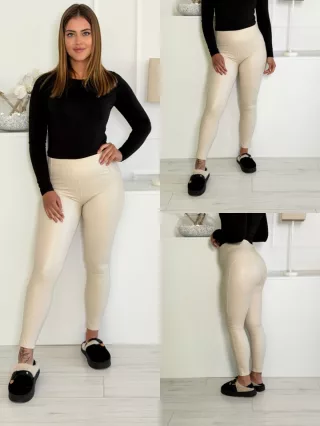 Fenékformáló, műbőr leggings