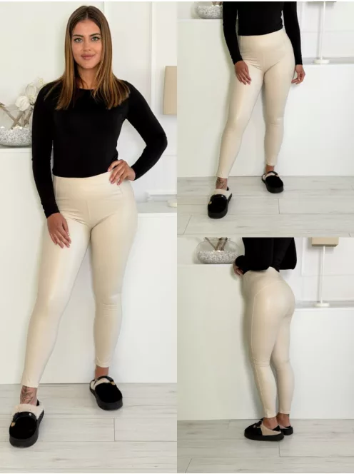 Fenékformáló, műbőr leggings