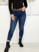Skinny farmernadrág övvel