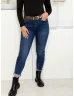 Skinny farmernadrág övvel