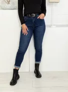 Csinos Mom fit farmernadrág övvel