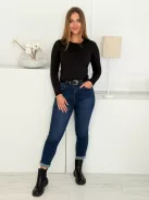 Csinos Mom fit farmernadrág övvel