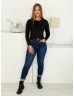 Csinos Mom fit farmernadrág övvel