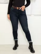 Skinny farmernadrág övvel