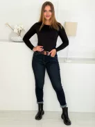 Skinny farmernadrág övvel
