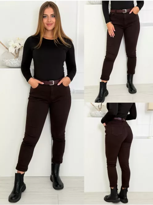 Mom fit farmernadrág övvel