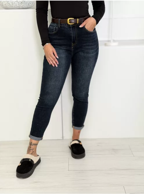 Mom fit farmernadrág övvel