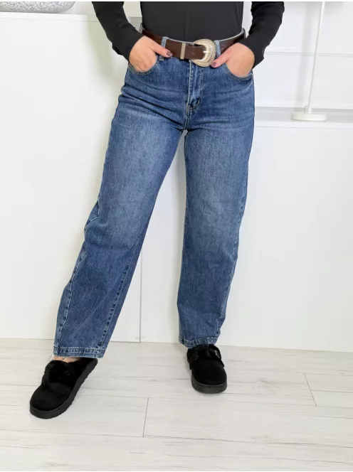 Baggy farmernadrág övvel
