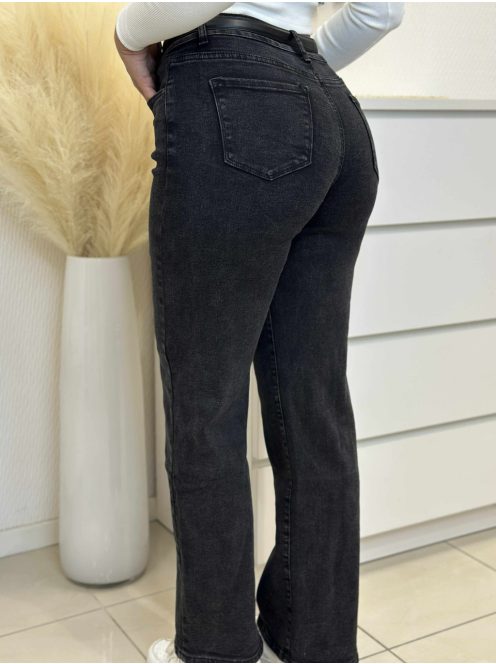 Egyenes szárú, magas derekú farmer