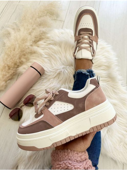 Platformos, fűzős, műbőr, utcai sportcipő. (36, 37, 38, 39, 40, 41 méretekben)