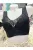 Lézervágott, mikroszálas, rugalmas anyagú, szivacsbetétes, csipkés bralette melltartó. Merevítő nélkül. M és L méretekben.