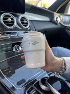 Rozsdamentes acél termosz, levehető akasztóval. 290 ml.