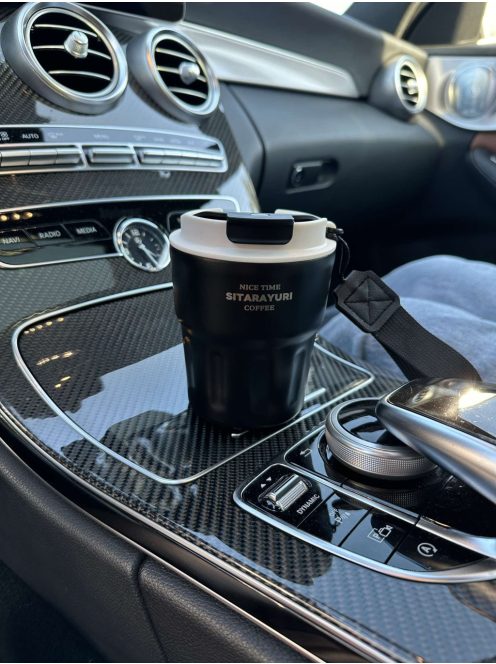 Rozsdamentes acél termosz, levehető akasztóval. 290 ml.