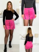 Velúr hatású skort
