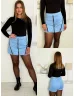 Velúr hatású skort