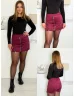 Velúr hatású skort