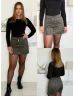 Velúr hatású skort