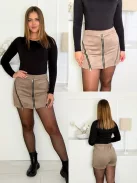 Velúr hatású skort