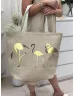   Nagyméretű, cipzáras, mintás, nyári vászon shopper táska. Méretek: 54,5 x 44 x 22 cm.
