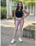   Extra rugalmas, fényes anyagú, magas, gumis derekú, kényelmes, csinos leggings. (S-L méretre ajánljuk.)
