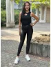   Extra rugalmas, fényes anyagú, magas, gumis derekú, kényelmes, csinos leggings. (S-L méretre ajánljuk.)