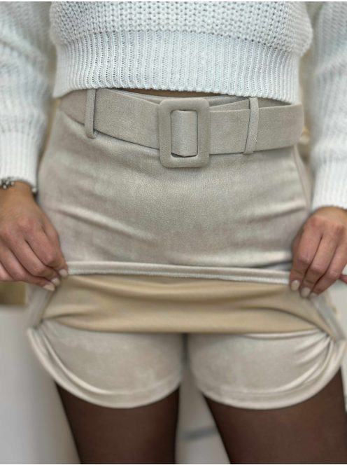 Velúr hatású, csinos skort
