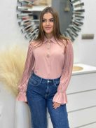 Elegáns, selyem hatású blúz