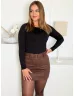 Velúr hatású, csinos skort