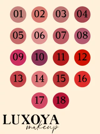 Luxoya matt folyékony rúzs – Tűzpiros