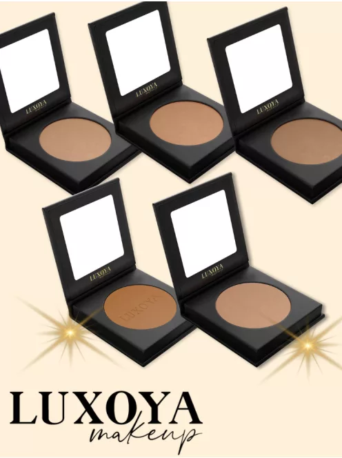 Luxoya bronzosító púder - Csillogó karamell barna