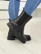 Műbőr bokacsizma